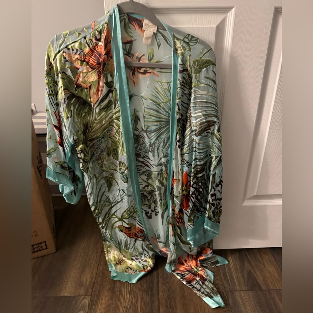 Chico’s tropical shirt top  L/XL